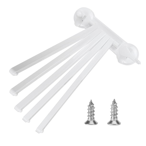 Colgador de Toallas Jadeshay Soporte para Toallas 5 Brazos Blanco