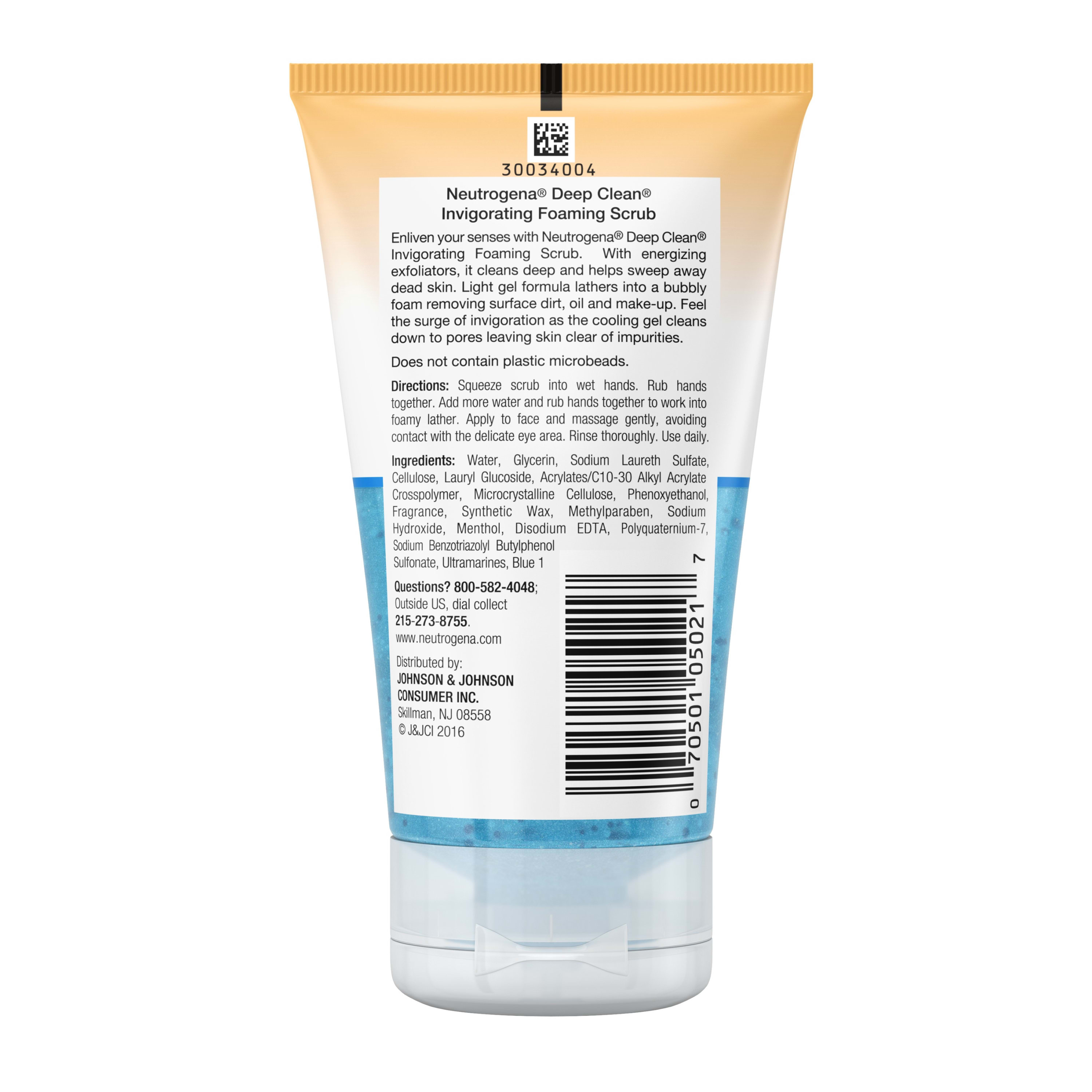 neutrogena deep clean invigorating scrub