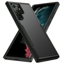 AIOVETEAB Defender Case Designed for Samsung Galaxy S22 Ultra case, Heavy Duty Shockproof Rugged Protective Bumper Cover for Samsung Galaxy S22 Ultra (Black)