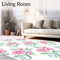 thumbnail image 2 of ODIKA 6x9 Machine Washable Non-Slip Area Rug, Charming Blossom Cascade Featuring Interlocking Petals and Ornate Garden Scrolls Ultra Soft Rug, None, 542628, 2 of 7