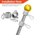 thumbnail image 4 of Flag Pole Clip Aluminum Alloy Flag Pole Degree Rotating Flagpole Flag Mounting s -1.02 Inch Dia. Flagpole, 4 of 9