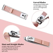 Manicure Set, Professional Nail Clippers Kit, Pedicure Care Tools, Professional Women Grooming Kit -Stainless Steel,10 piece set