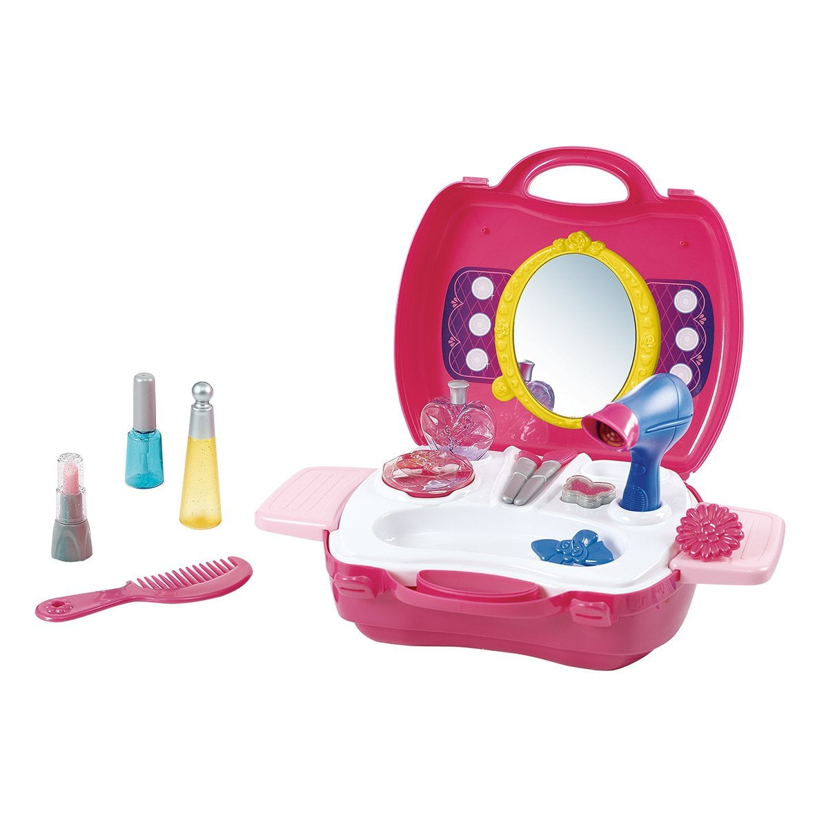 My Carry Along Beauty Salon (19 Piece), Over 19 pieces, including