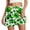 C-Green834, variant on Womens Athletic Skorts For Running Tennis Clover Print Workout Mini Skirt With Built In Shorts Comfortable Activewear Versatile Skirt