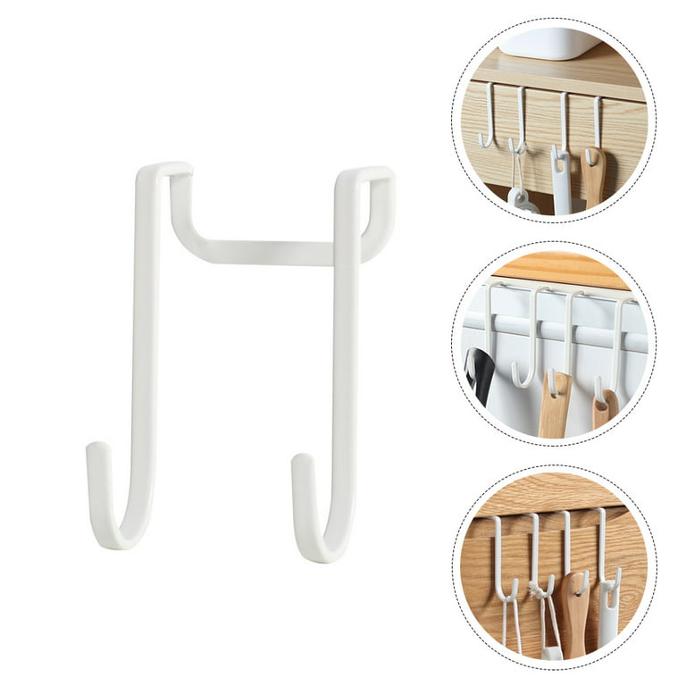 2 Pcs Iron Door Hooks Japanese Style Door Hooks Useful Home Punch Free  Hooks 