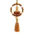 thumbnail image 4 of jiaping Buddha Statue Car Pendant ,Dangling Ornament Wood Tassel ,Car Hanging Decoration Yellow, 4 of 9
