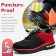 thumbnail image 2 of Nasogetch Steel Toe Shoes for Men Women Lightweight Comfortable Work Shoes Non-slip Safety Sneakers, 2 of 7