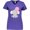 Purple, variant on Inktastic Elephant with Balloon, Cute Elephant - Pink Gray Women's V-Neck T-Shirt