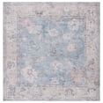 thumbnail image 5 of SAFAVIEH Serapi Maximillian Oriental Machine Washable Area Rug, Blue/Beige, 6'7" x 6'7" Square, 5 of 16