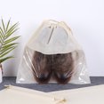 thumbnail image 3 of Almacenaje Vacío Bolsas antipolvo para bolso organizador de almacenamiento transparente con cordón beige Ehuebsd Libre de BPA, 3 of 5