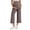 Taupe, variant on Wide Leg Maternity Yoga Capris Over The Belly Stretch Pregnancy Cropped Pants with Pockets