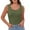 Army Green, variant on Besolor Women's Summer Tank Tops Scoop Neck Sleeveless Shirts Casual Slim Fitted Basic Tee Tops Trendy Outfits