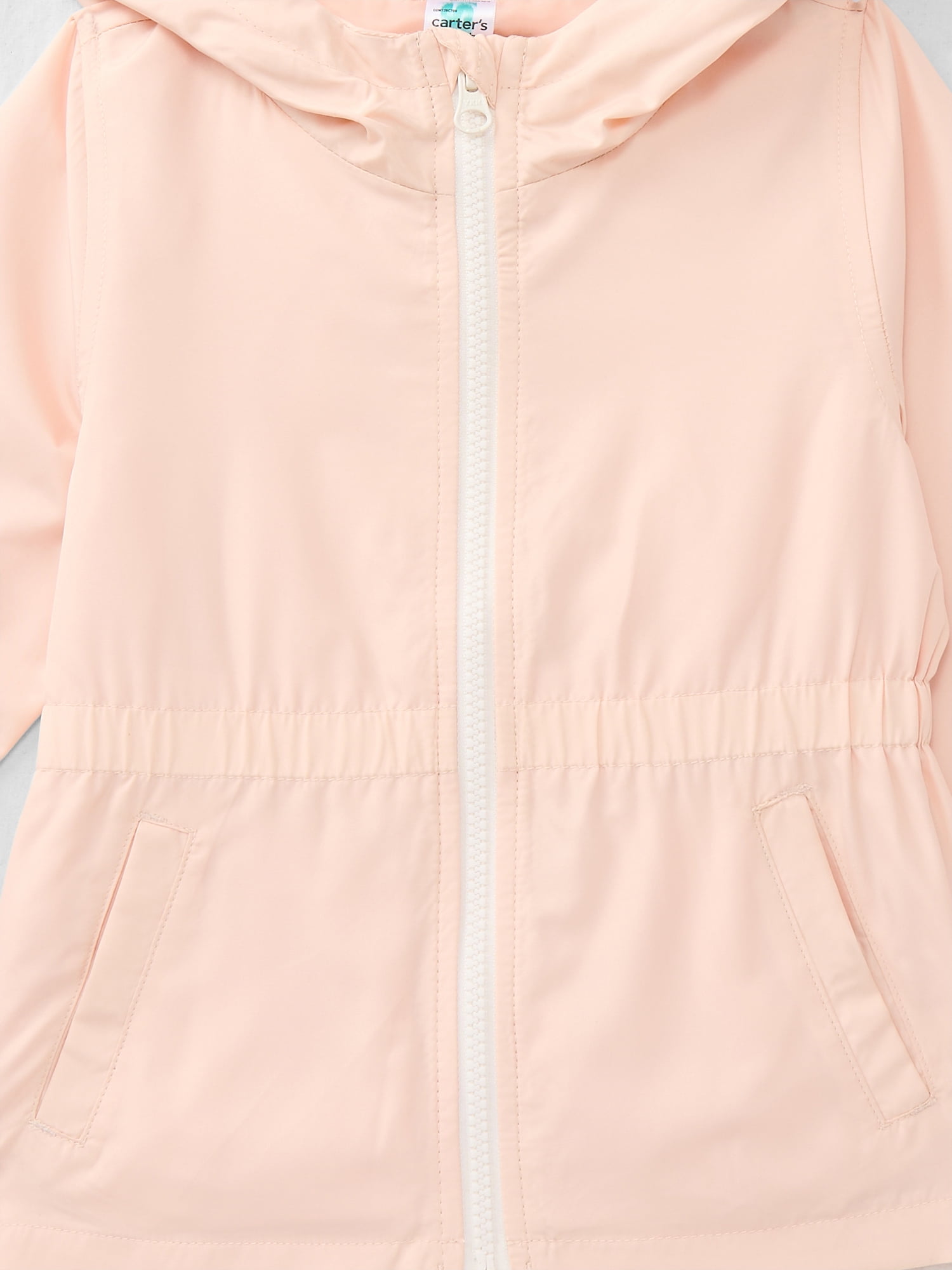 Carter's Child of Mine Toddler Girl Windbreaker Jacket with Hood, Sizes 12M-5T
