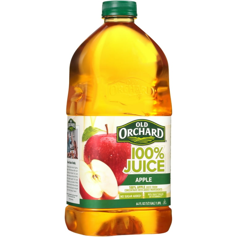 Old Orchard 100% Apple Juice 64 Fl Oz, No Added Sugar