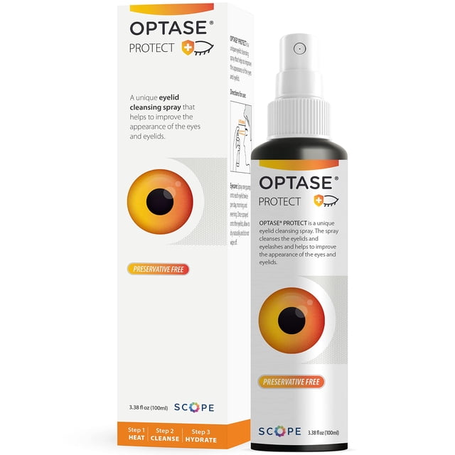 Spray limpiador de párpados Optase Protect con ácido hipocloroso 100 ml
