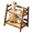 Dark Brown, variant on 2-Tier Bamboo Kitchen Rack - Spice, Coffee,Cup Storage. Bamboo Kitchen Storage Rack Desktop Display