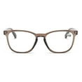 thumbnail image 2 of Womens Square Oversized Square Brown Reading Glasses 1.00 Mens Clear Frame Classic Spring Hinge Readers +1.00, 2 of 5