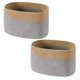 thumbnail image 1 of Cestas de cuerda de algodón Laklulu, paquete de 2 | Cestas para toallas de baño | Cestas de almacenamiento de cuerda | Cestas tejidas para almacenamiento, 1 of 5