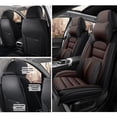 thumbnail image 2 of Fit for Volkswagen 99% Models (Front Seats)Waterproof Non-Slip Synthetic Leather Universal Car Seat Protectors Premium Car Seat Cushions（Luxury,Black/Coffee）, 2 of 6