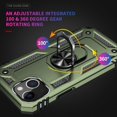 thumbnail image 4 of Phone Case for iPhone 14 Case, Military Grade Protective iPhone 14 Cases Cover with Ring Car Mount Kickstand for iPhone 14 6.1" - ArmyGreen, 4 of 11