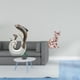thumbnail image 2 of Estatua de delfín de cerámica, arte abstracto moderno, escultura animal, figura decorativa para soporte de TV, chimenea, oficina, sala de estar, mesa, 2 of 8