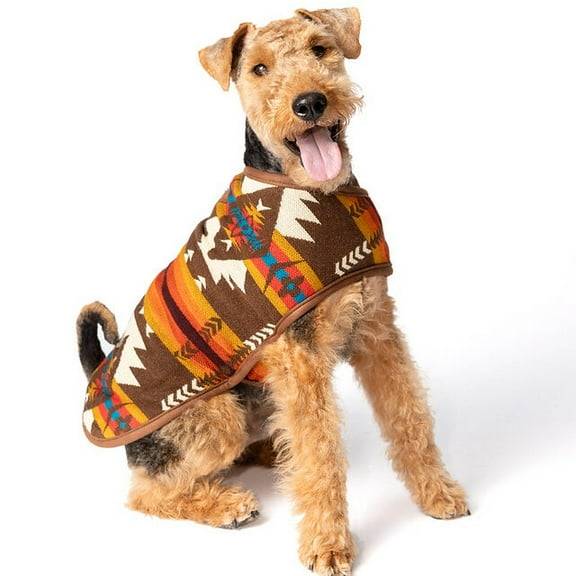 Brown Southwestern Dog Coat, XX-Large