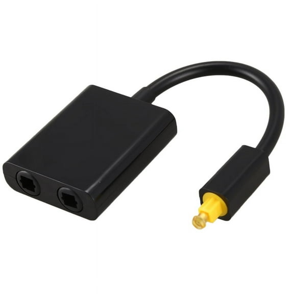 Digital SPDIF Optical Audio Splitter 2 Way Toslink Adapter 1 Input Output Cable Hub