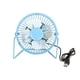 thumbnail image 2 of Mini ventilador de escritorio de oficina con ventilador alimentado por USB de 4 pulgadas de metal, viento potente para PC, portátil, portátil AweSitey JJ12521-02, 2 of 6