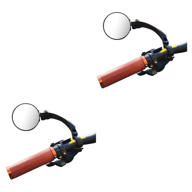 Maytalsory Rétroviseur de Guidon de Vélo Remplacement Bicyclettes Rétroviseurs Pièces de Remplacement Rond Gauche 2 Ensembles