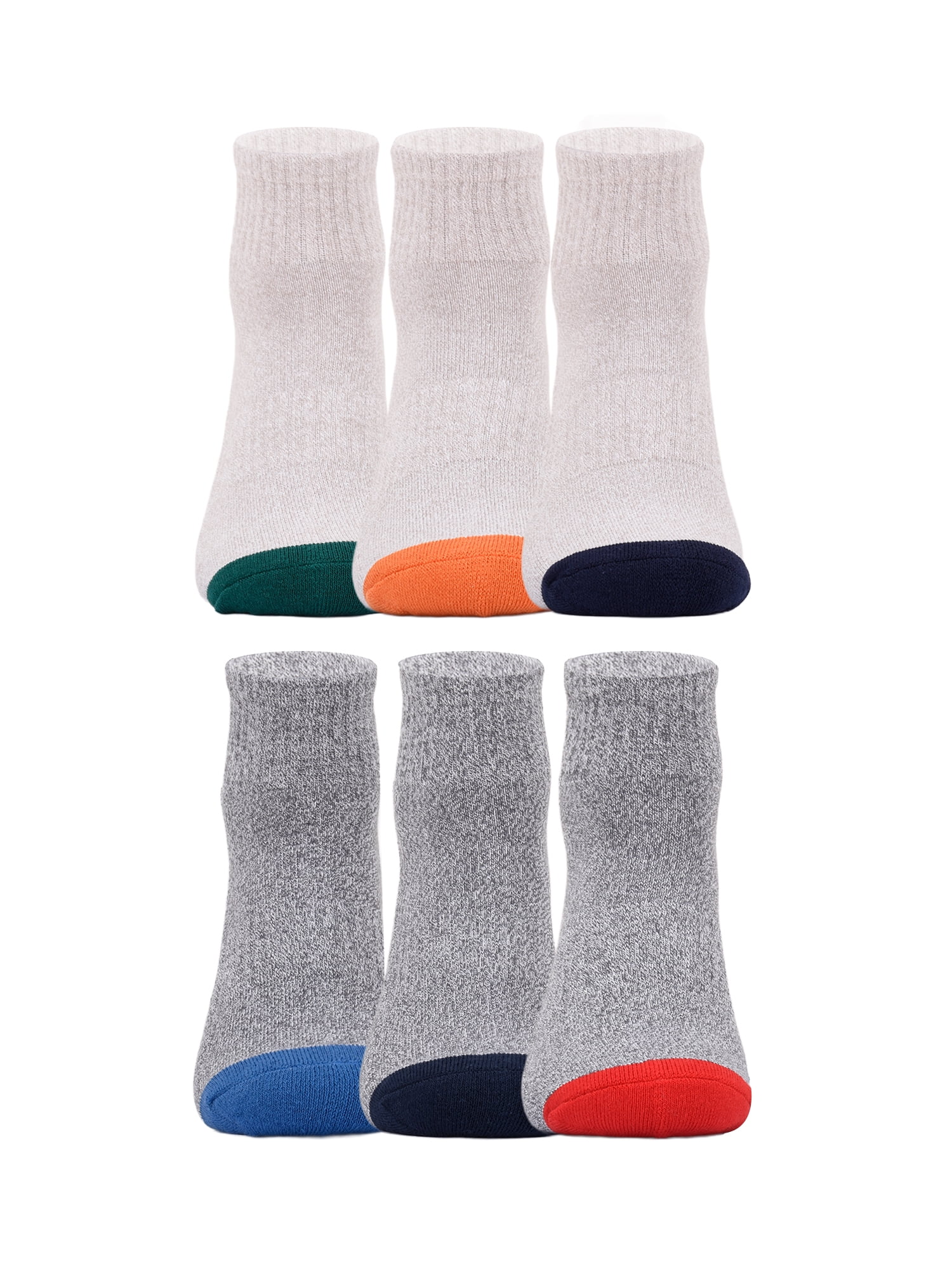 Chaps Half Cushion Ankle 6-Pack Men's, Sock Size 10-13