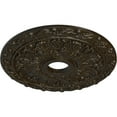 thumbnail image 3 of Ekena Millwork 19 7/8"OD x 3 5/8"ID x 1 1/4"P Spring Leaf Ceiling Medallion (Fits Canopies up to 5 5/8"), Hand-Painted Stone Hearth Crackle, 3 of 6