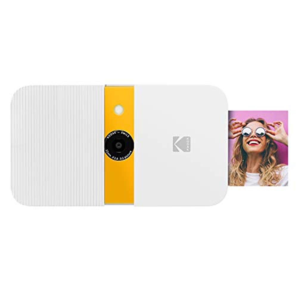 KODAK Smile Instant Print Digital Camera (White/Yellow) Soft Case Kit - image 2 of 8