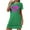 Green, variant on VgaVtl Womens Sleepshirts Plus Size Pink Short Sleeve Womens Sleepwear Comfy Valentines Day Print Loose Holiday Nightgowns