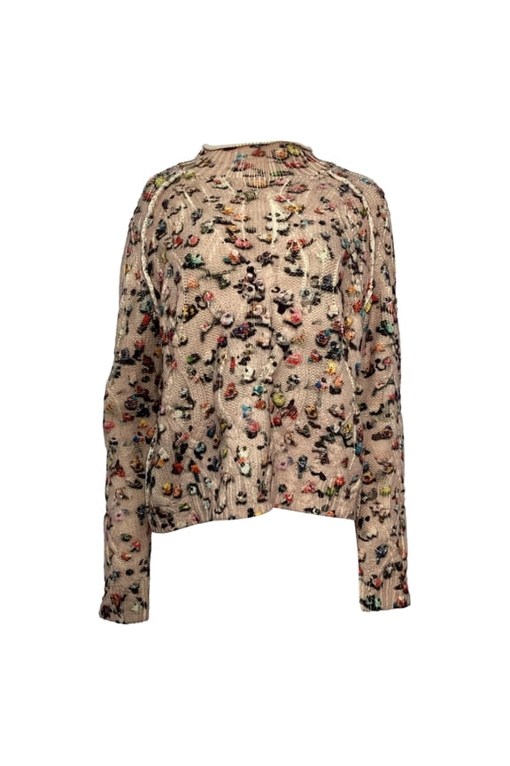 Pre-Owned Acne Studios Crowd Print Sweater in Multicolor Wool