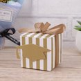 thumbnail image 3 of 50pcs Stripes Paper Graduation Candy Treat Boxes Gift Boxes with Doctoral Tag Party Favors for Graduation(Golden), 3 of 8