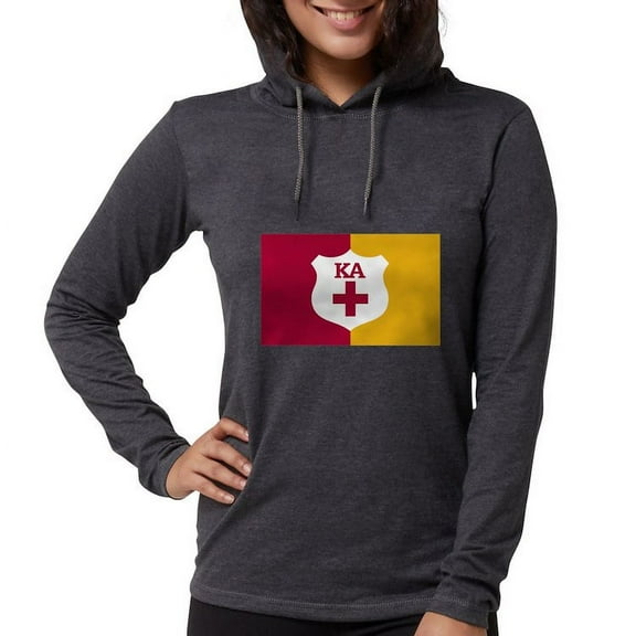 CafePress - Kappa Alpha Order Supplemental Flag Long Sleeve T Shirt - Womens Hooded Shirt