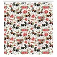 thumbnail image 3 of Ambesonne Horses Shower Curtain, Abstract Floral Stallion, 69"Wx70"L, Multicolor, 3 of 3