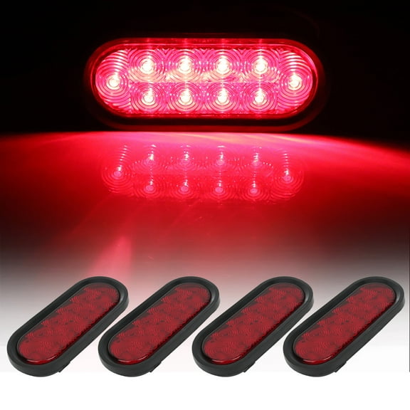 CCIYU Side Marker Light Universal 4pcs Red 21LED Side Marker Clearance Light Bulbs Replacement fit for Truck Bus Boat SUV ATV Trailer Indicator Light Side Marker Assembly