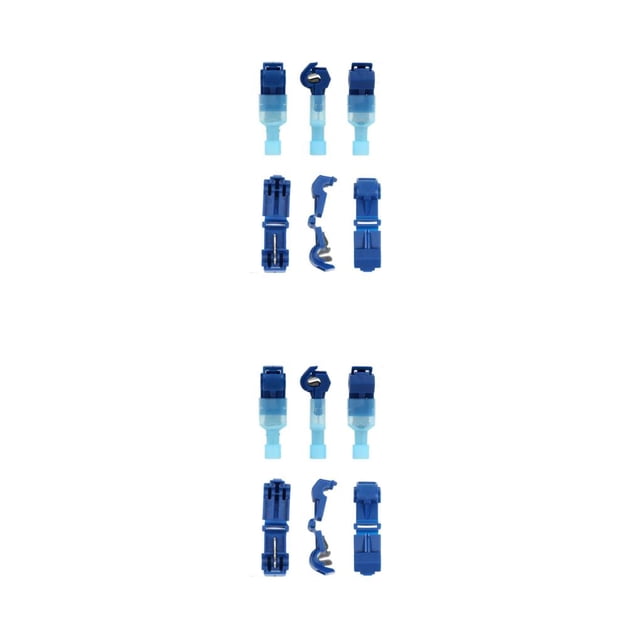 Kenally Terminal de crimpado de cable eléctrico, Kit de conectores de Cable de empalmes aislantes profesionales para electricista, accesorios de pala Azul 2piezas Kenally CBP437794