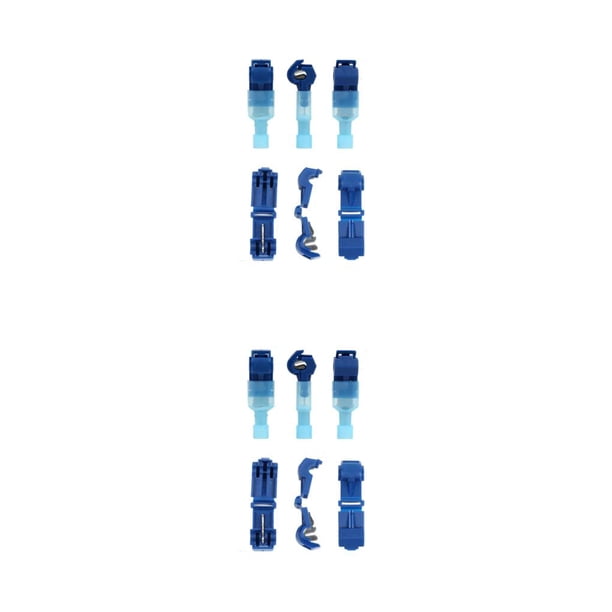 Speravity Terminal de crimpado de cable eléctrico, Kit de conectores de Cable de empalmes aislantes profesionales para electricista, accesorios de pala Azul 2piezas Speravity CBP437794