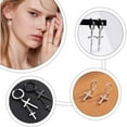 thumbnail image 6 of 1box 90pcs DIY Earring Making Kits Stainless Steel Leverback Earring Findings with Cross Pendants, 6 of 7