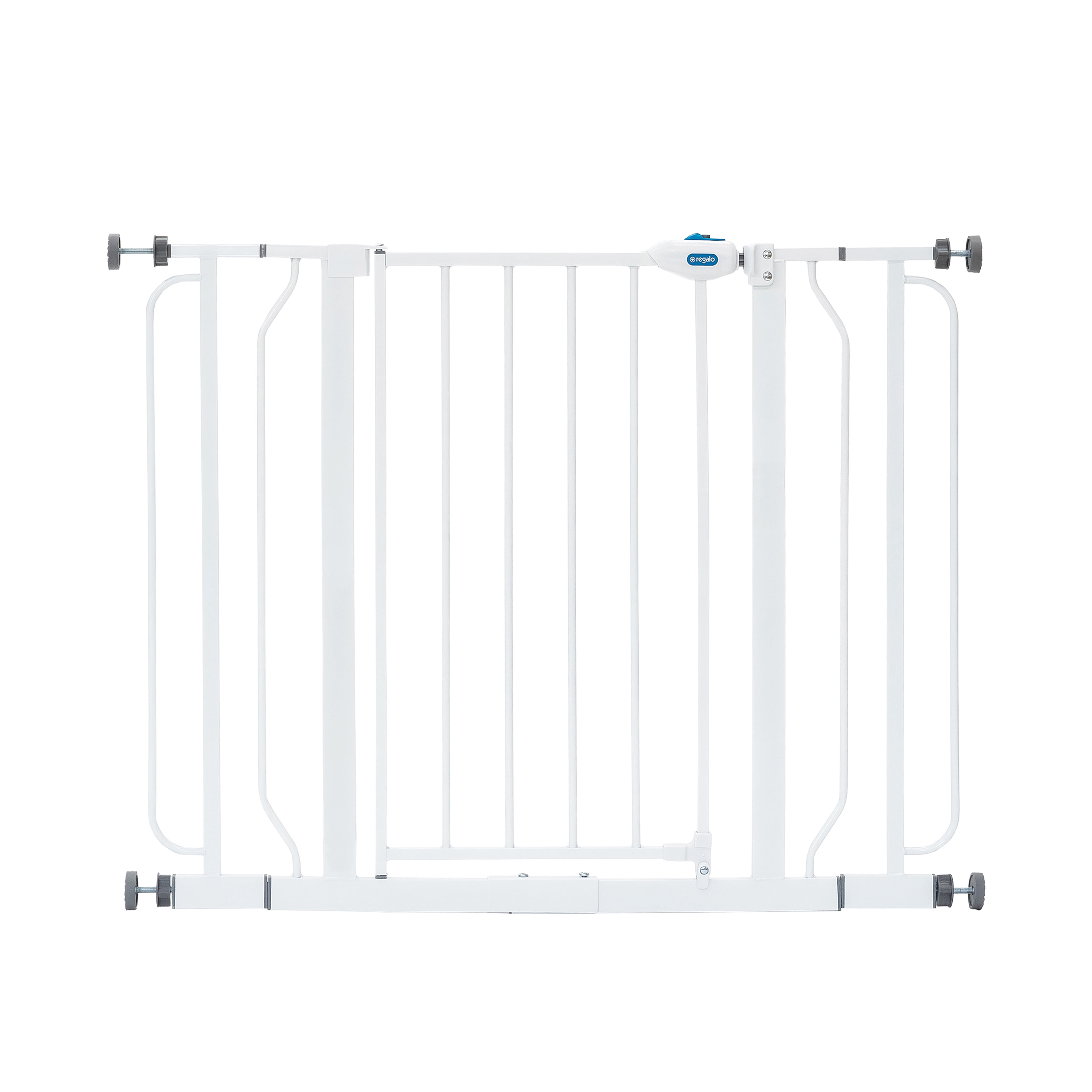 Regalo Wall Safe Extra Wide Walk Through Baby Safety Gate, White , Age Group 6 to 24 Months