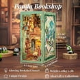 thumbnail image 2 of Kit de casa en miniatura para bricolaje, kits de libros Fsolis, librería Panda Bookshop, 2 of 6
