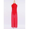 thumbnail image 3 of vastwit Kids Girls Sleeveless Wide Leg Pants Jumpsuit Gymnastic Leotard Dress Ballet Contemporary Lyrical Dance Wear Red 14, 3 of 7