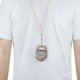 thumbnail image 3 of Mini 8-tone thumb piano Kalimba backpack decoration gift + lanyard mahogany solid wood (cat ears), 3 of 4