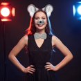 thumbnail image 7 of Hsqqdc Plush Gray Mouse Ears Shape Headband Set with Bow Tie and Tail, 4 Pieces, 7 of 7