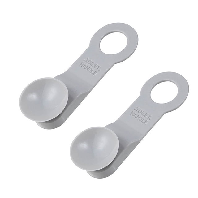 Naiovety Elevador de asiento de inodoro de 2 piezas, mango de tapa de ventosa Universal para evitar tocar la cubierta reutilizable, soporte de Type10 NO10
