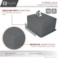 thumbnail image 2 of Stylish Undermount 16" Graphite Black Single Bowl Kitchen Sink with Grid & Strainer S-709XN, 2 of 16