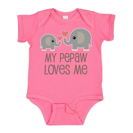 

Inktastic My Pepaw Loves Me Grandson Gift Baby Boy or Baby Girl Bodysuit