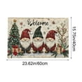 thumbnail image 3 of Kumdkd Christmas Carpet Entrance Door Mat - 16"x24" Absorbent Nonslip Foot Mat for Kitchen, Bathroom & Entryway | Dirt-Proof, Easy to Clean Polyester Mat, 3 of 6